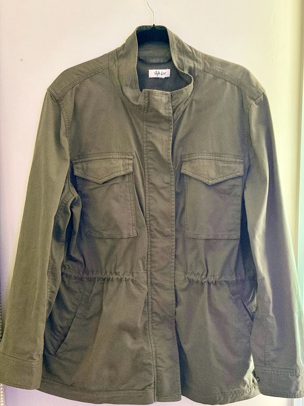 Style & Co. Olive Green Utility Jacket